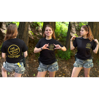 Black and Yellow Circle Logo Tee Shirt